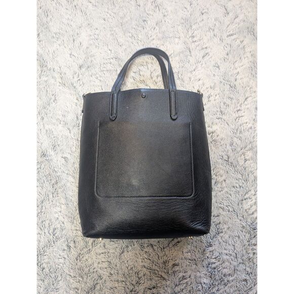 Kate Spade Black Purse Suzy North South Tote Medium Leather Crossbody - Picture 3 of 9